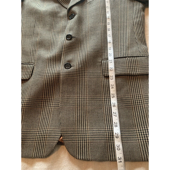 Vtg J Riggins Wool Blend Blazer Mens Size 40R Brown Tweed Sport Coat Suit Jacket - Picture 14 of 16